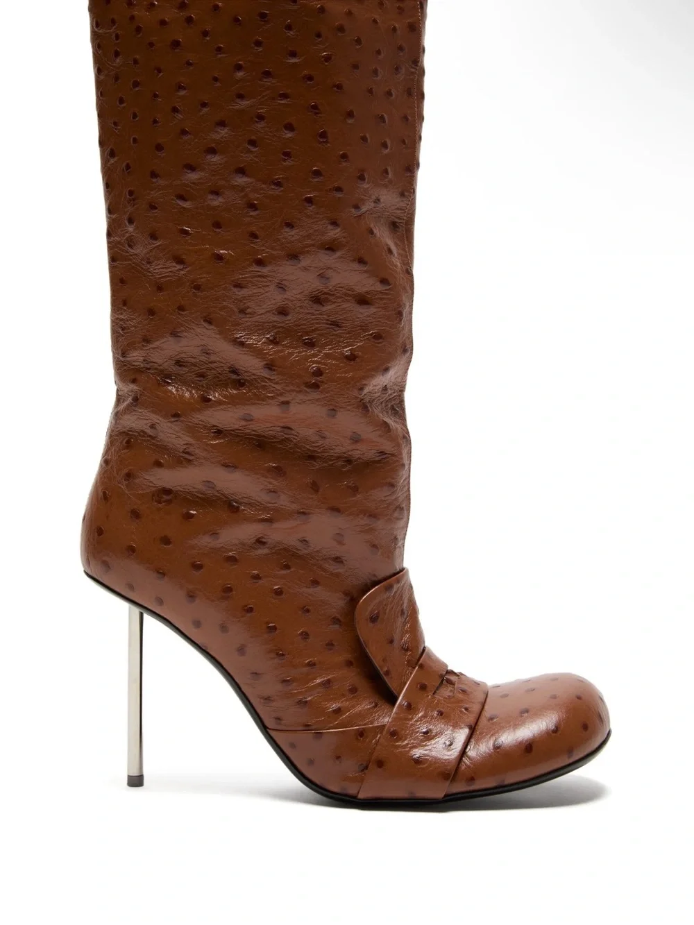Acne Studios Thigh-High Leather Boots - Cognac Brown
